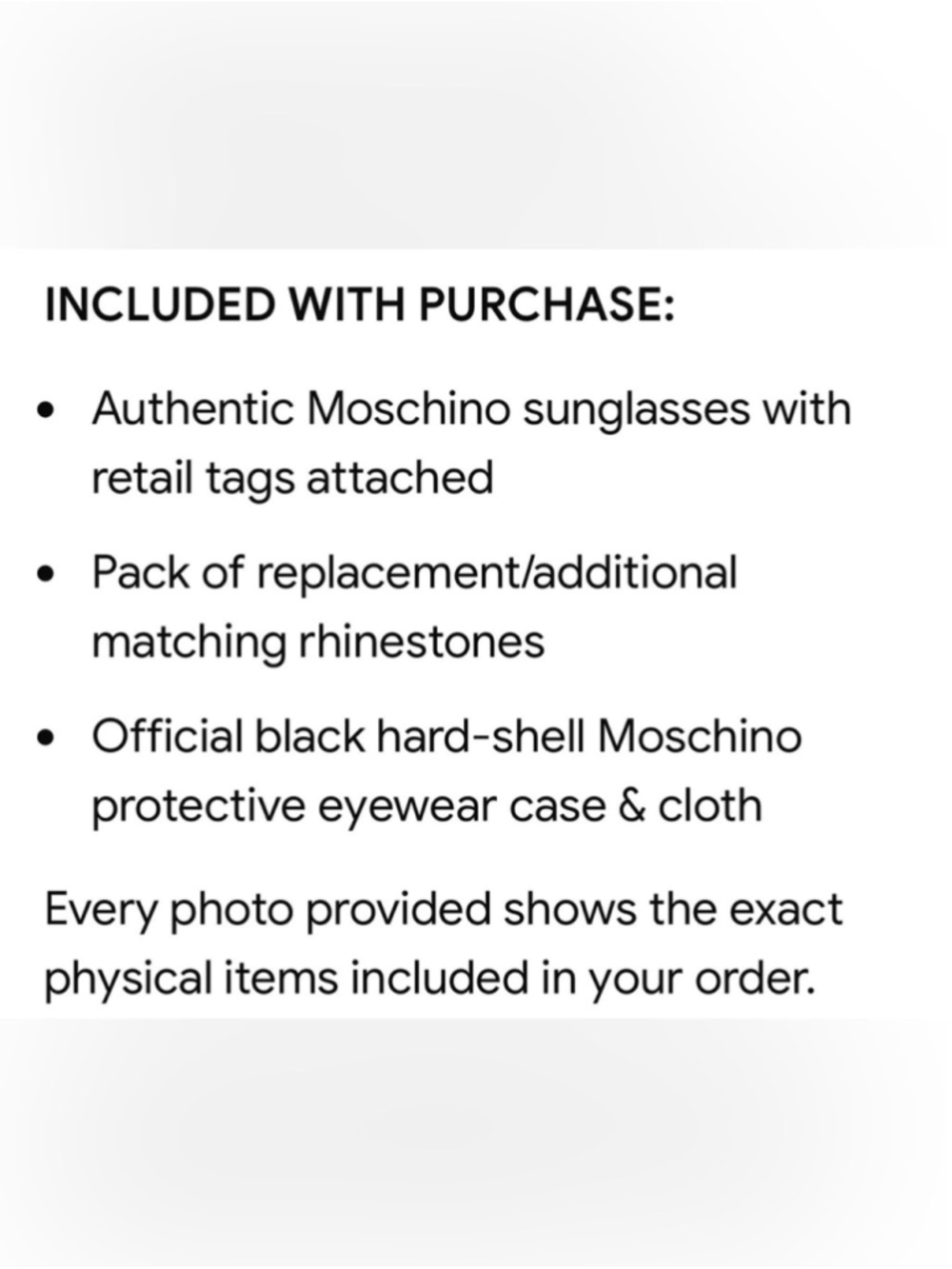 Moschino Crystal Embellished Cat Eye Sunglasses, Model MOS006/S/STR - Picture 11 of 11